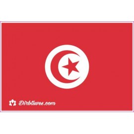 Nacionalinis vėliavos lipdukas - Tunisas